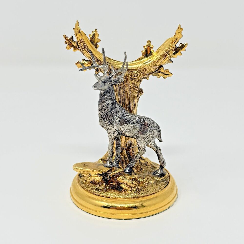 Franklin Mint Official 10 Point Buck Pocket Watch Display Stand Rick Fields